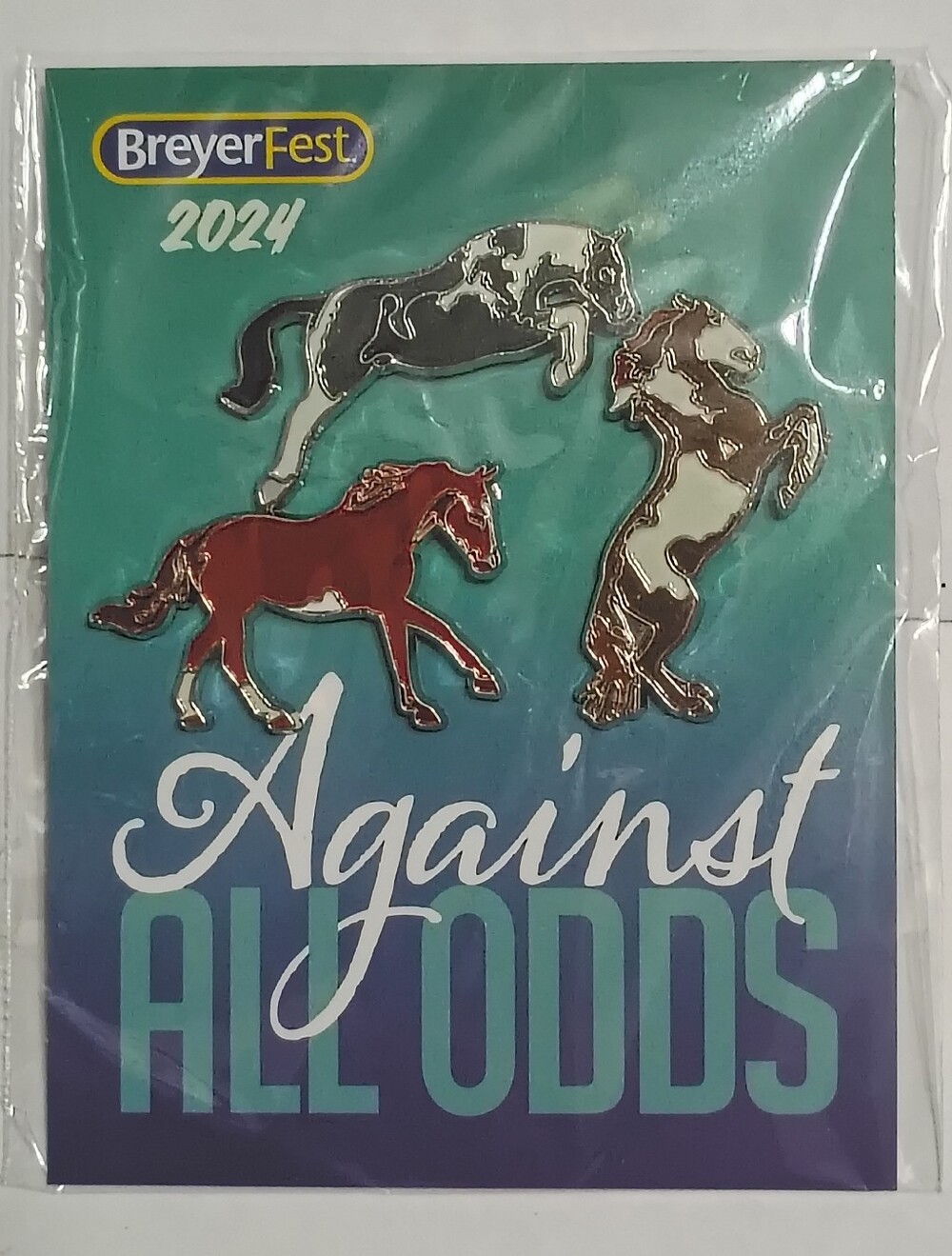 Brand New BreyerFest 2024 "Against All Odds" 3-Pin Set - Rare & Limited!